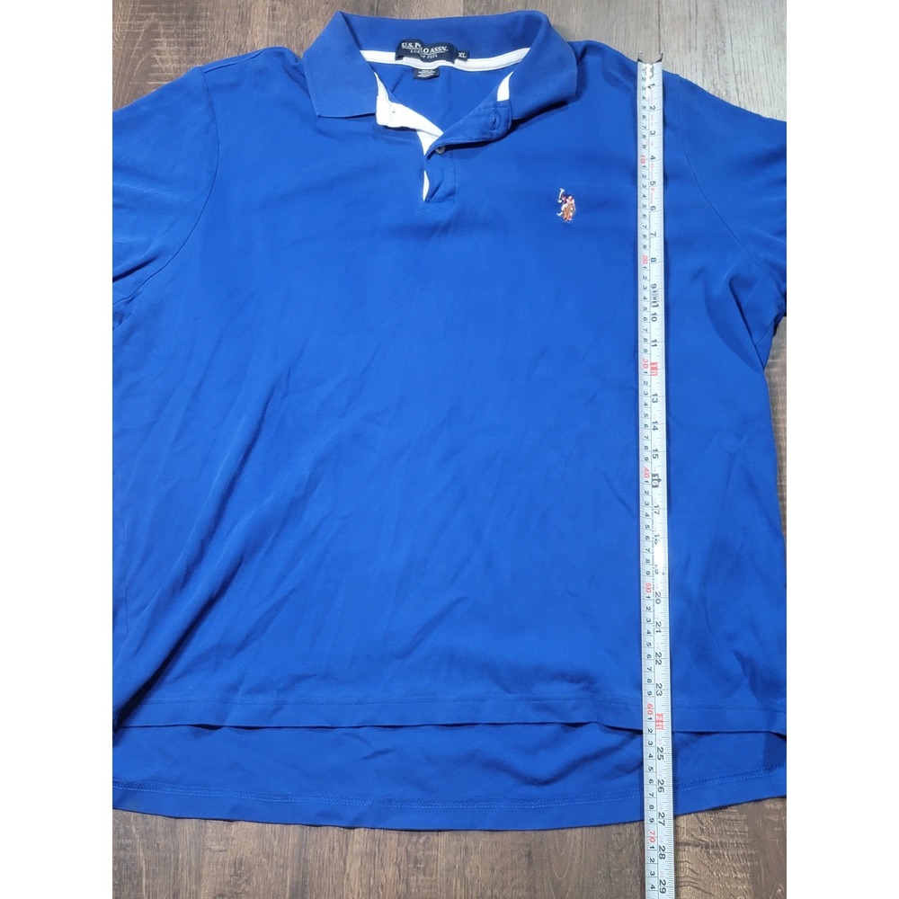 US Polo Assn Mens XL Royal Blue Luxury Feel Cotton Short Sleeve Polo 11C448